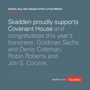 $25k Skadden Ad for Night of Covenant House Stars