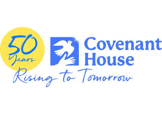 Covenant House 50th Anniversary Rising to Tomorrow logo