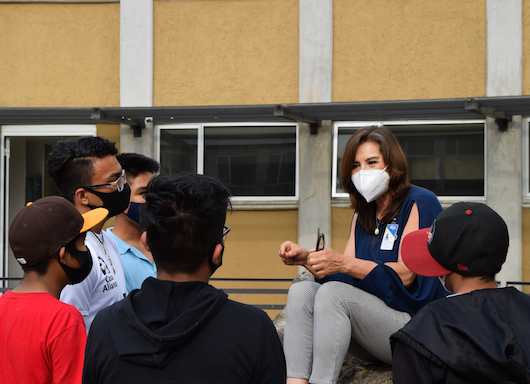 National Director Sofia Almazán tells the youth of Casa Alianza Mexico, "you deserve the best in the world simply because you exist." 