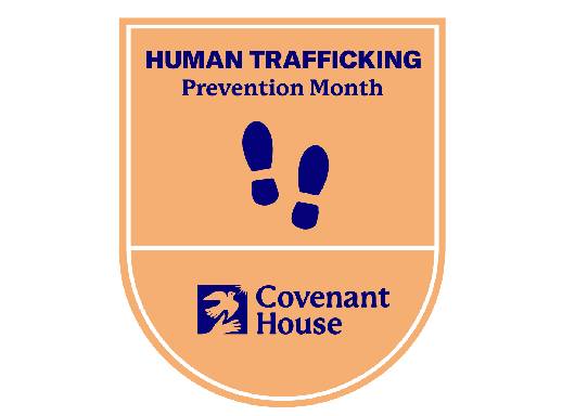 covenant house human trafficking prevention month graphic