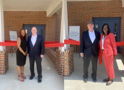 Covenant House CEO Kevin Ryan and 2 local women heroes at Covenant House Georgia