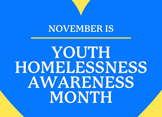 Youth Homeless Awareness Month x Covenant House graphic - November 2022