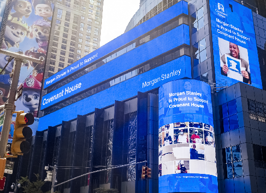 Covenant House & Morgan Stanley Times Square Display